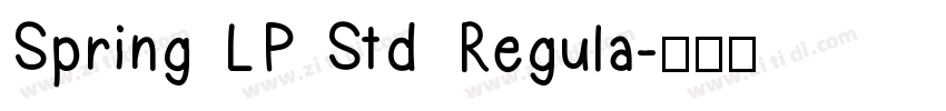 Spring LP Std Regula字体转换